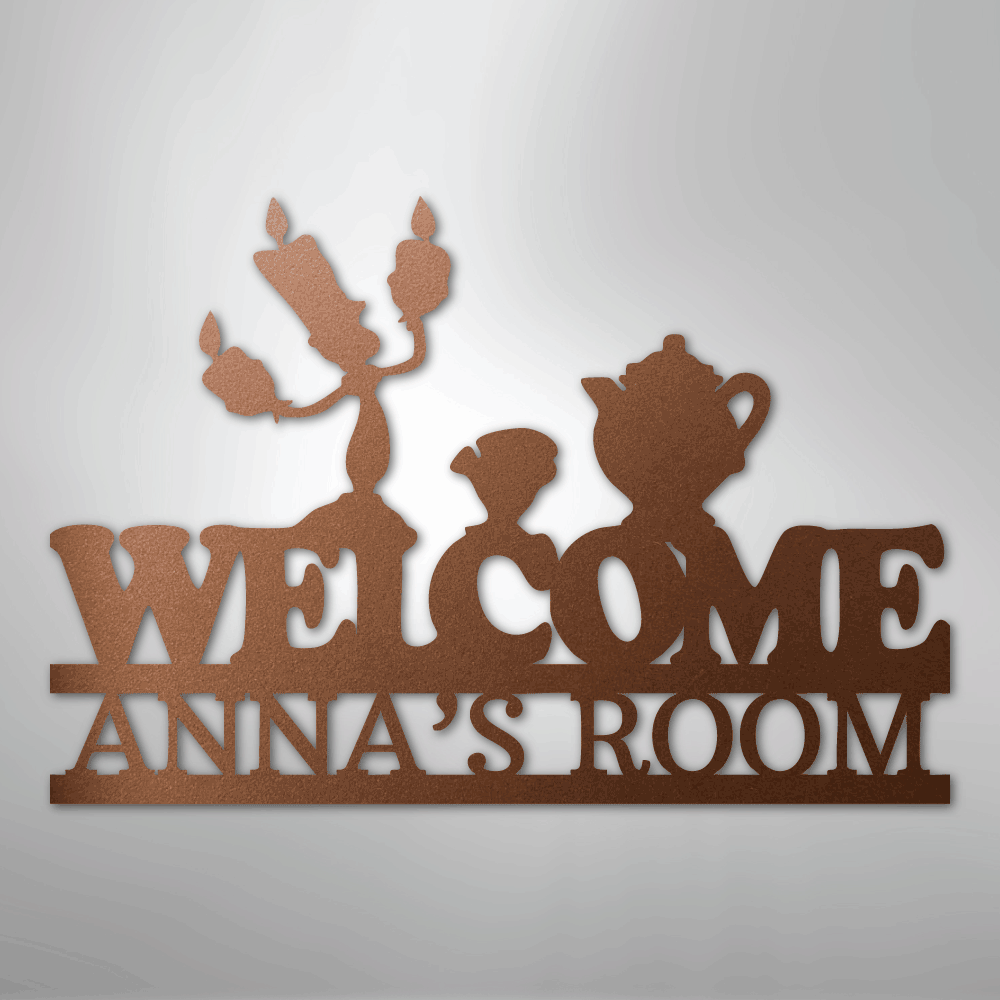 Be Our Guest Monogram - Steel Sign