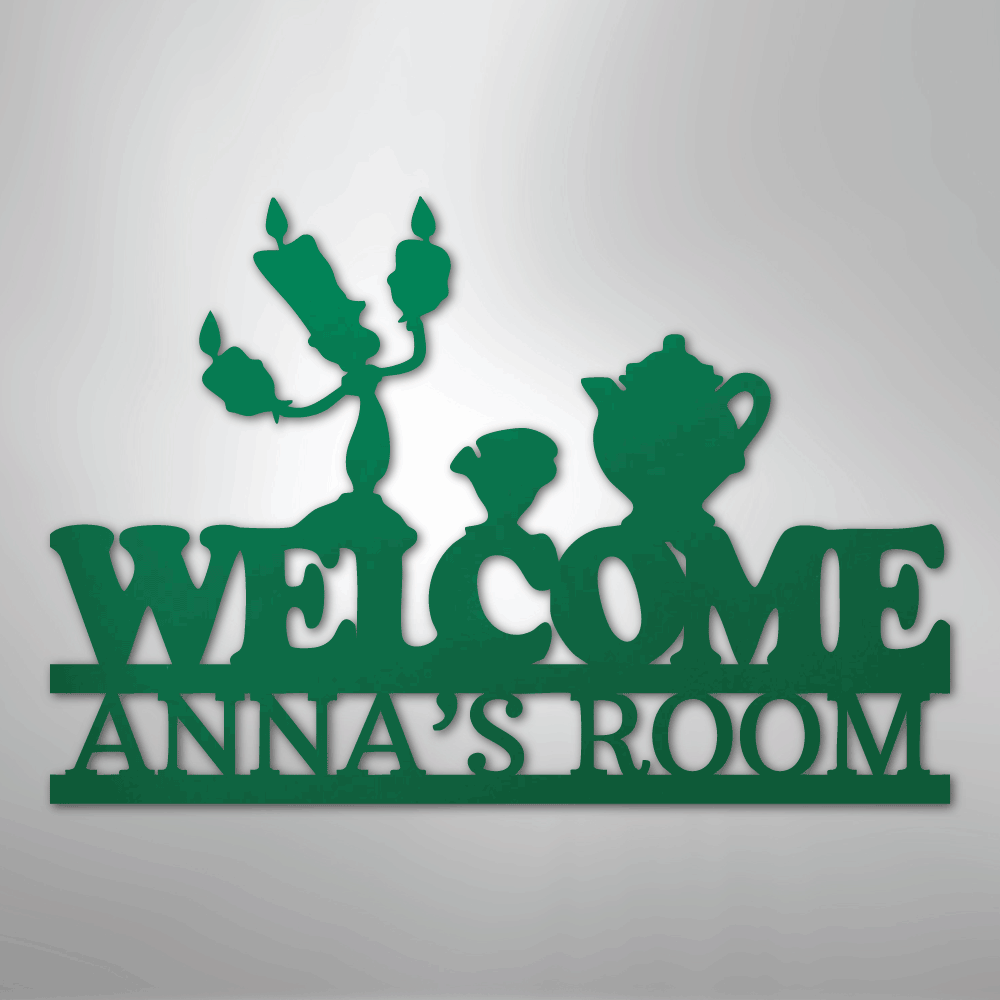 Be Our Guest Monogram - Steel Sign