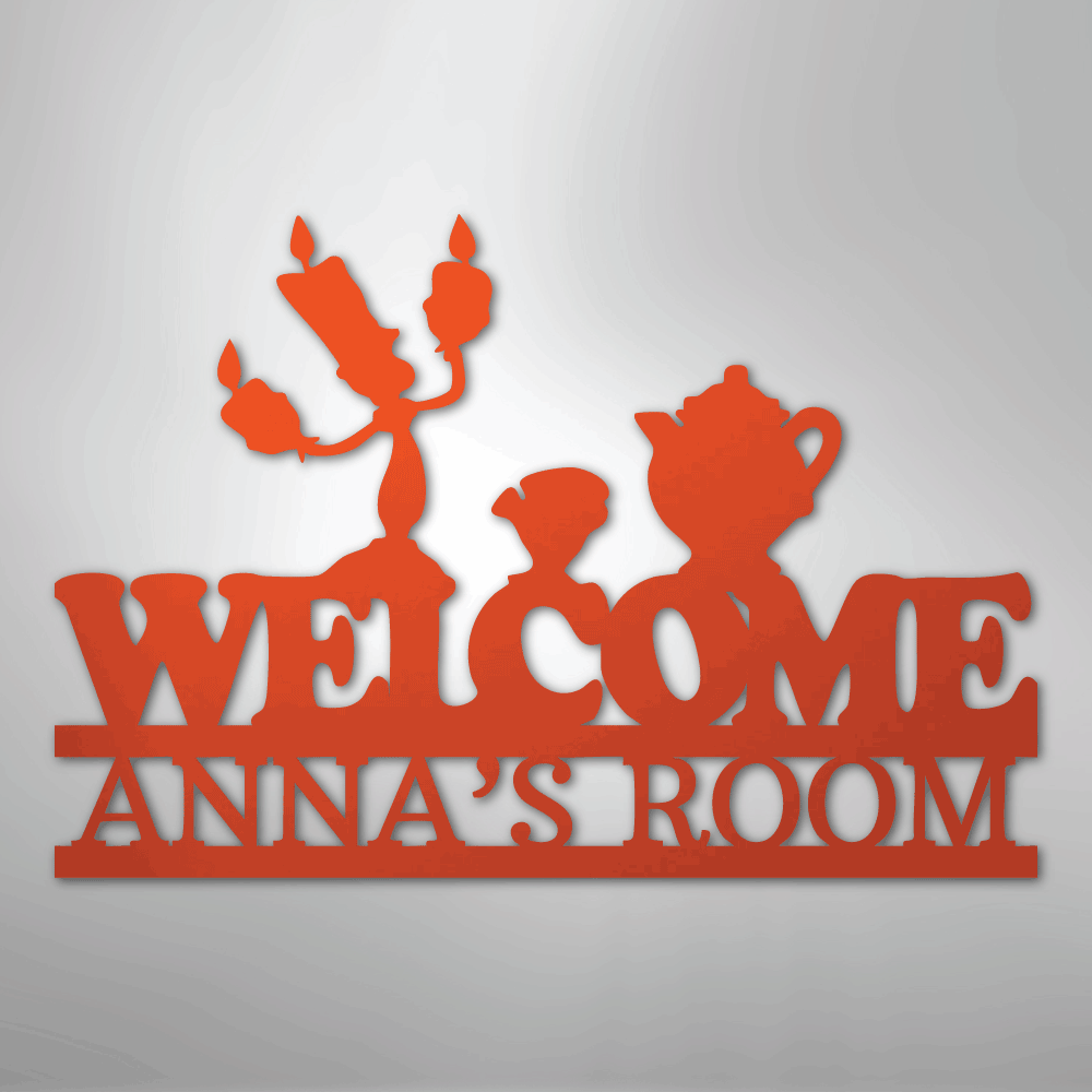 Be Our Guest Monogram - Steel Sign