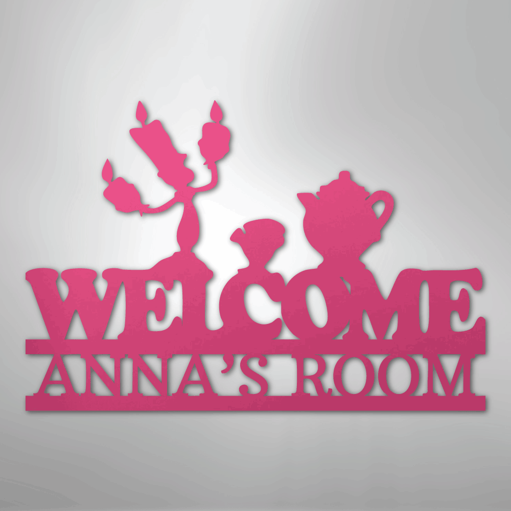 Be Our Guest Monogram - Steel Sign