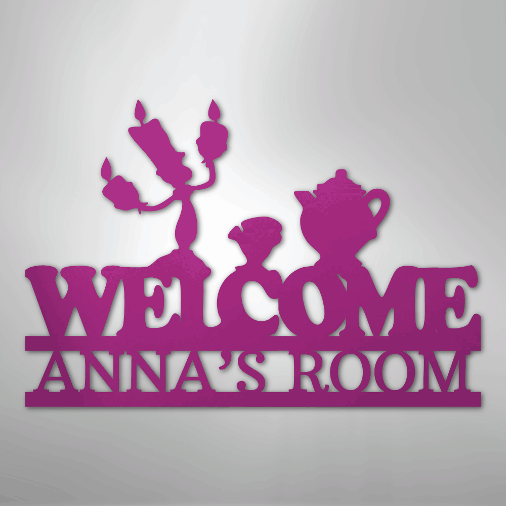 Be Our Guest Monogram - Steel Sign