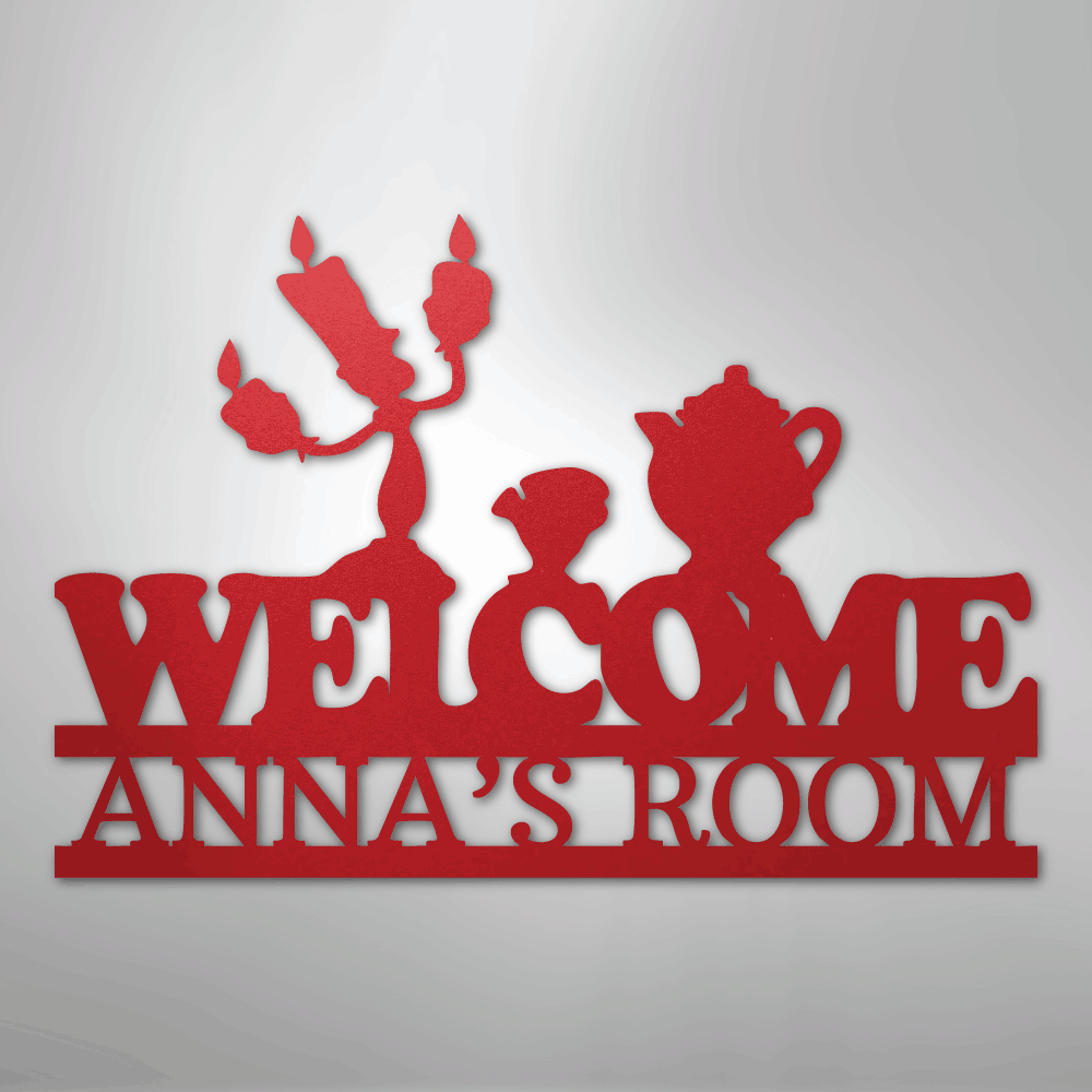 Be Our Guest Monogram - Steel Sign