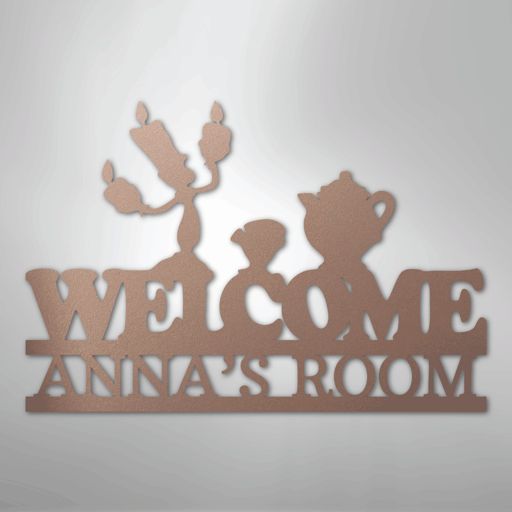 Be Our Guest Monogram - Steel Sign