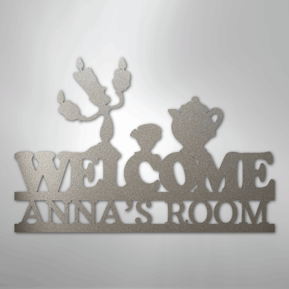 Be Our Guest Monogram - Steel Sign