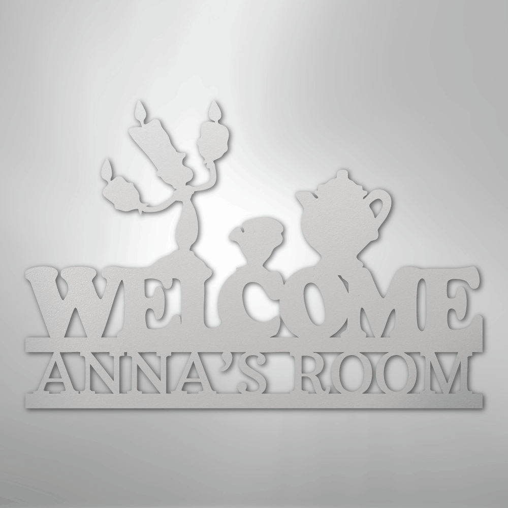 Be Our Guest Monogram - Steel Sign