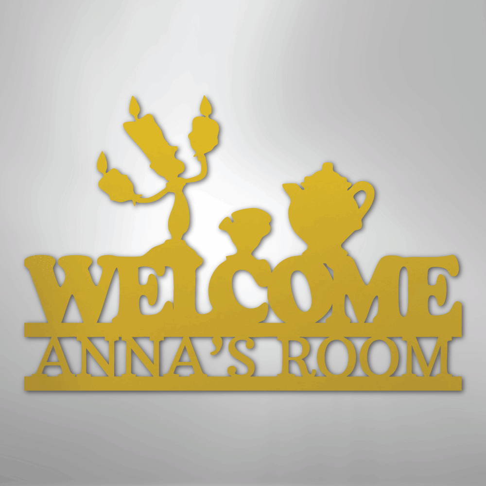 Be Our Guest Monogram - Steel Sign