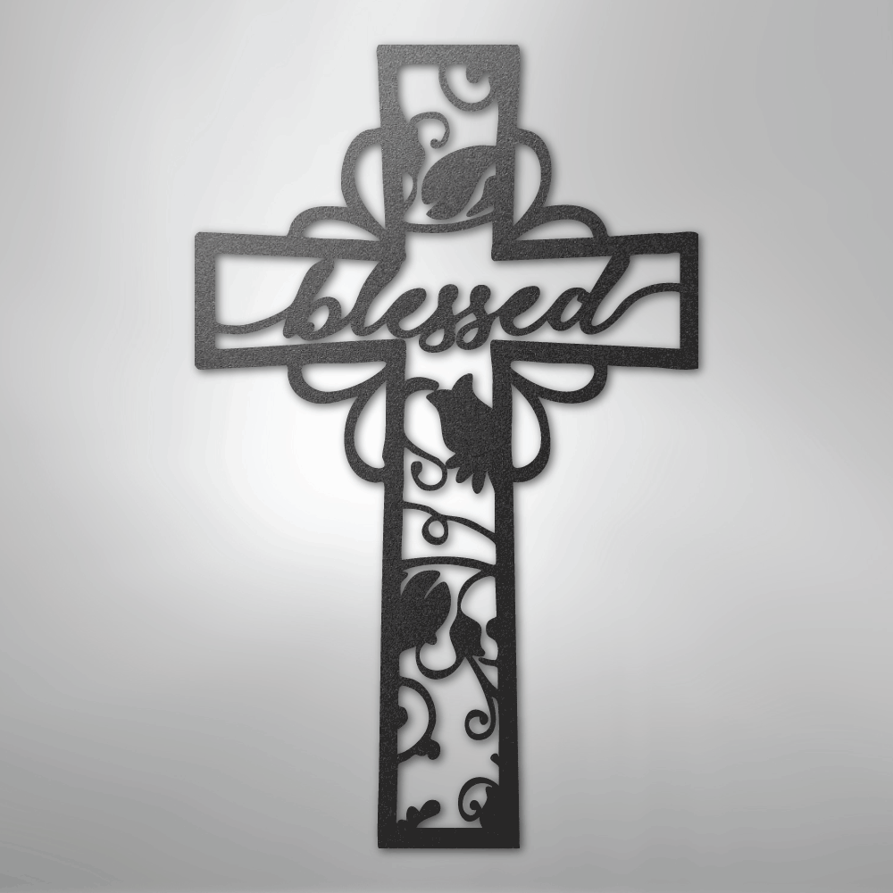 Blessed Cross - Steel Sign