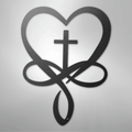 Love Infinity Cross - Steel Sign