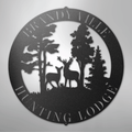 Deer Scene - Steel Sign