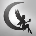 Fairy Moon - Steel Sign