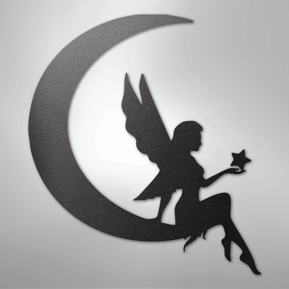 Fairy Moon - Steel Sign