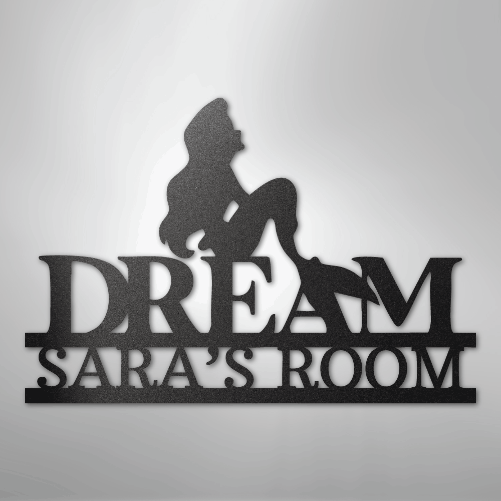 Mermaid Dreams Monogram - Steel Sign