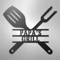 Grilling Utensils - Steel Sign