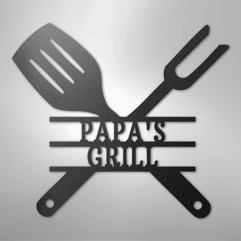 Grilling Utensils - Steel Sign