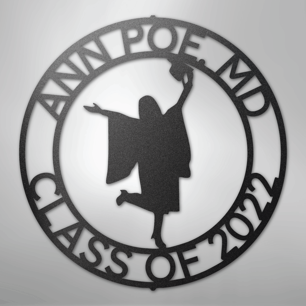 Graduation Monogram - Steel Sign