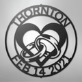 Engagement Monogram - Steel Sign