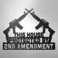 Protected by 2A - Steel Sign
