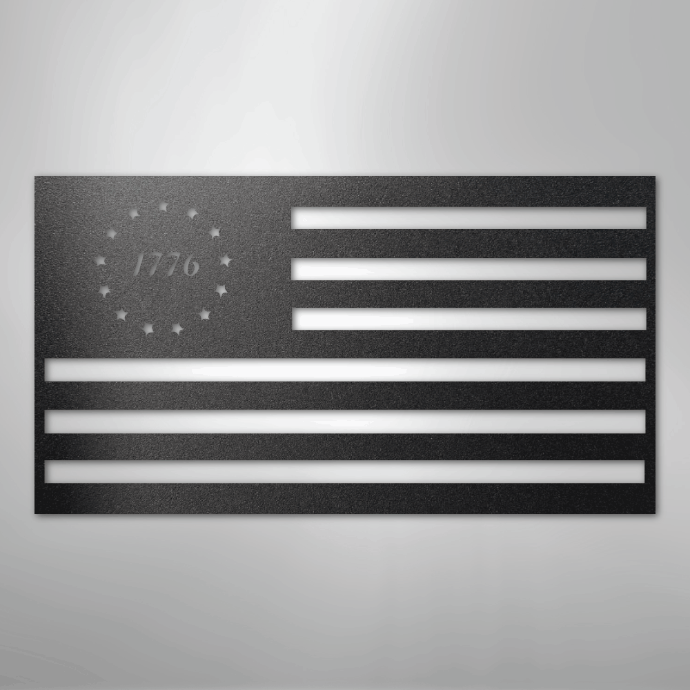 1776 Flag - Steel Sign