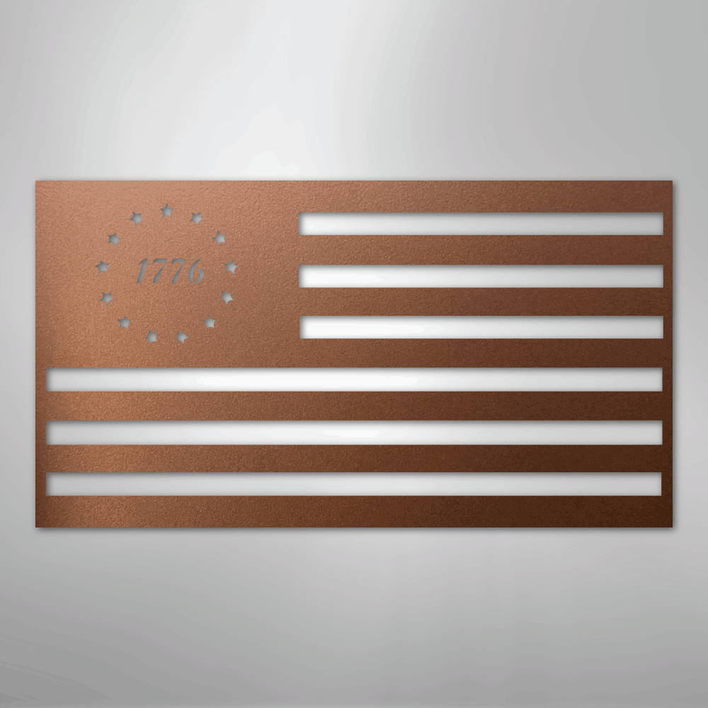 1776 Flag - Steel Sign