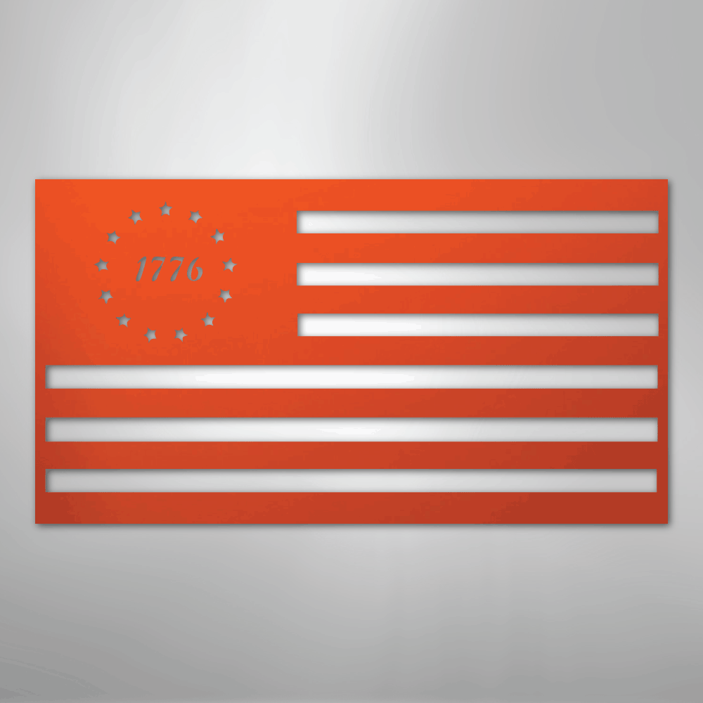 1776 Flag - Steel Sign