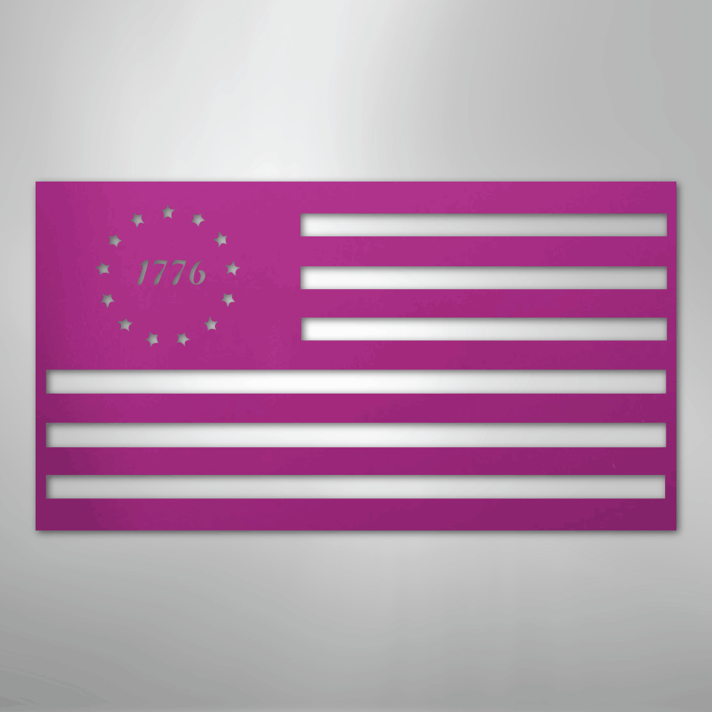 1776 Flag - Steel Sign