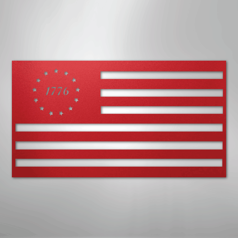 1776 Flag - Steel Sign