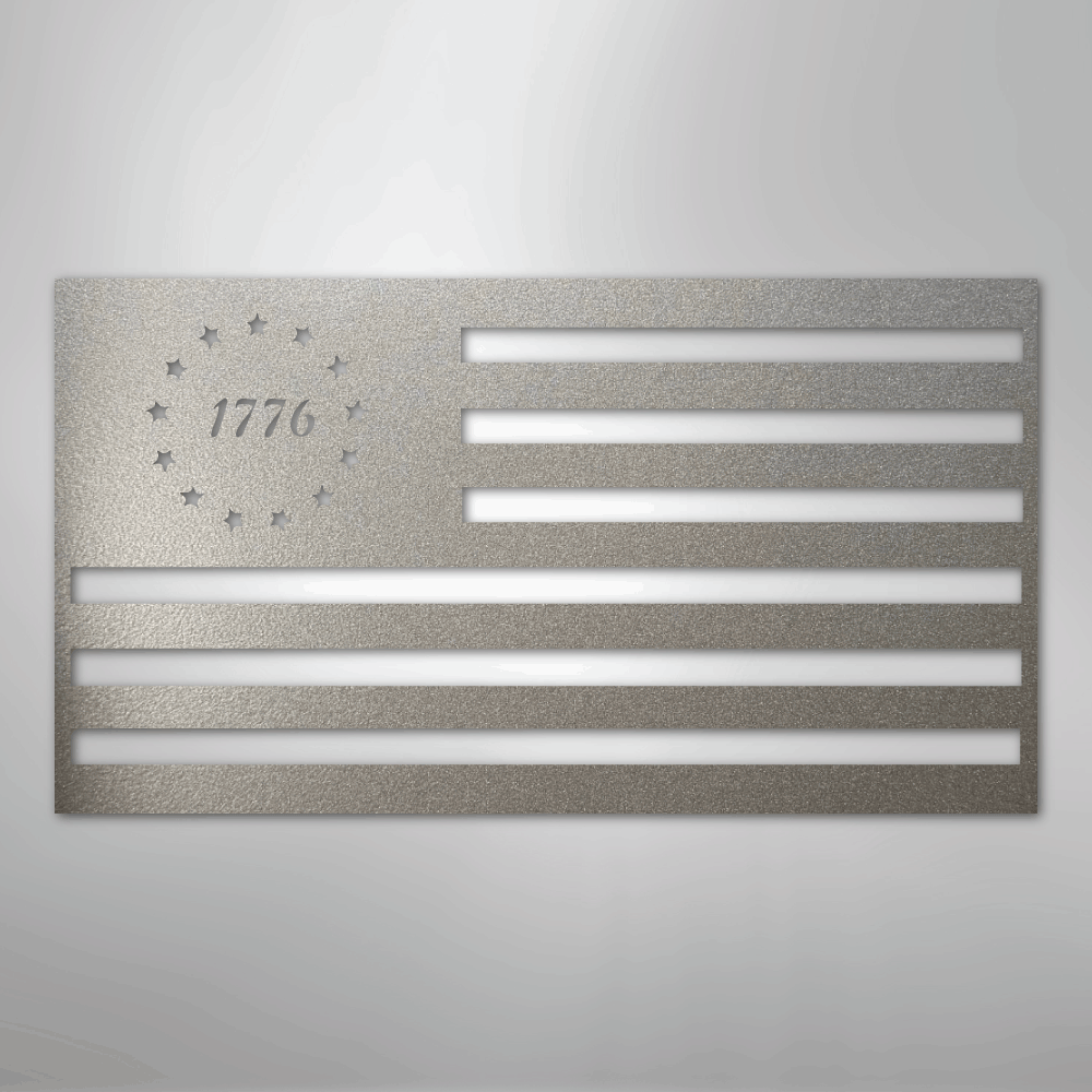 1776 Flag - Steel Sign