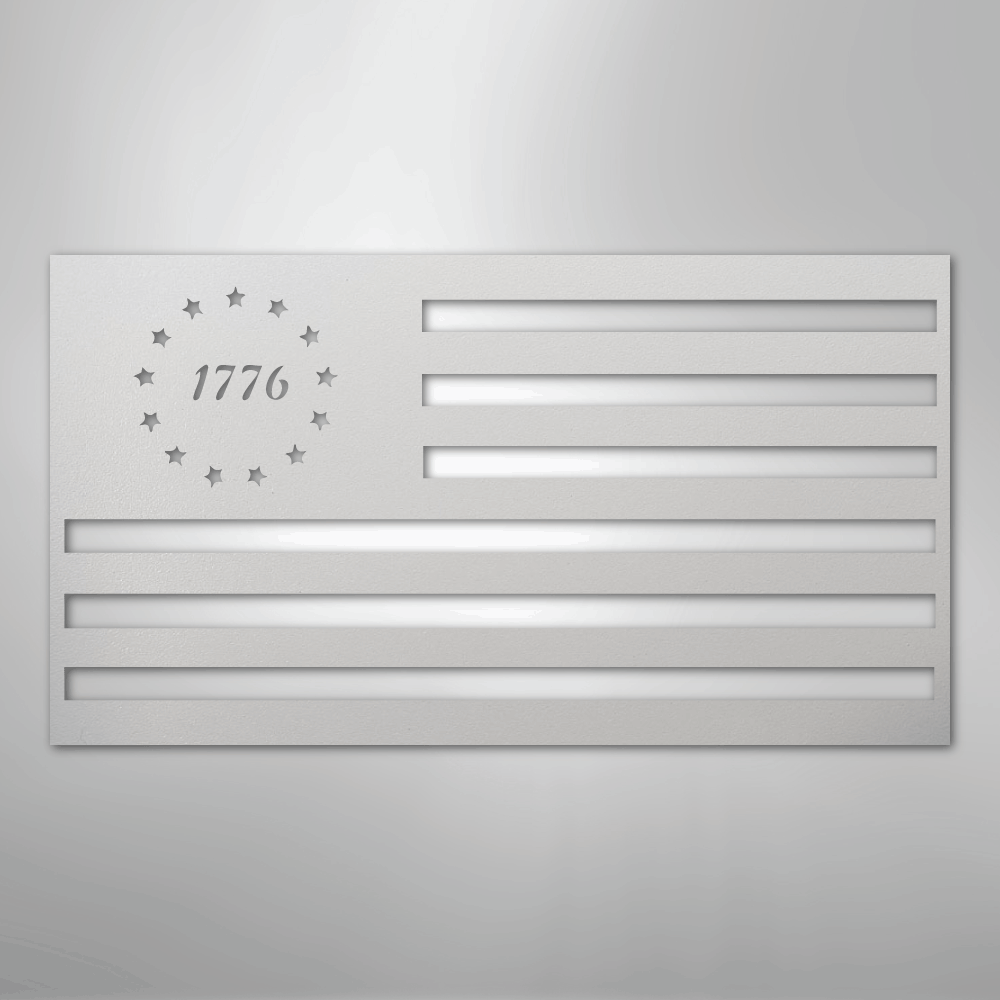 1776 Flag - Steel Sign