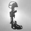 Fallen Soldier Memorial - Steel Sign