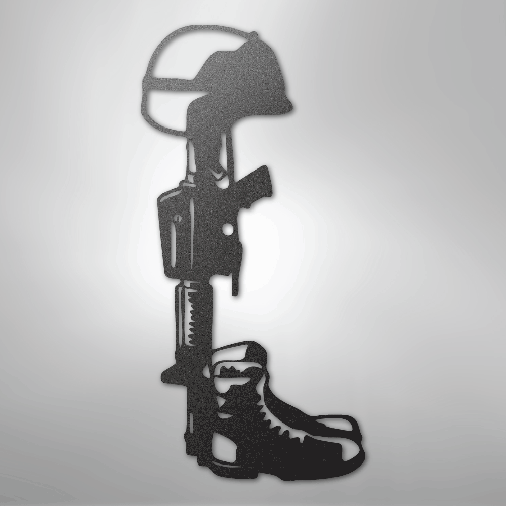 Fallen Soldier Memorial - Steel Sign