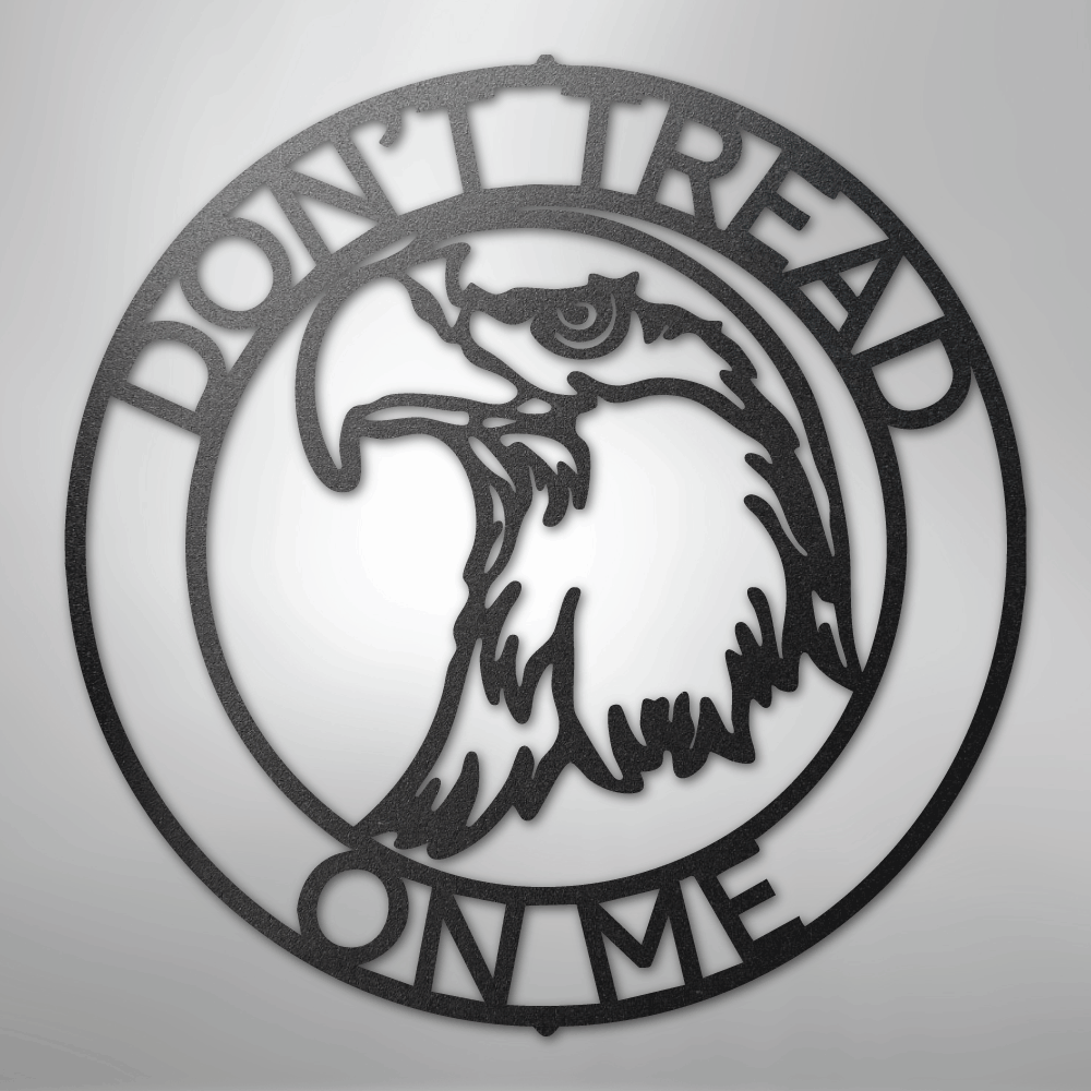 Eagle Head Ring Monogram - Steel Sign