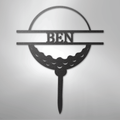Golf Ball Monogram - Steel Sign