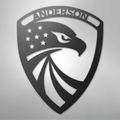 Modern Eagle Monogram - Steel Sign