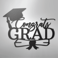 Congrats Grad Cap - Steel Sign