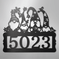 Gnome Address Sign - Steel Sign