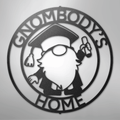 Gnome Ring Monogram - Steel Sign
