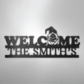 Welcome Gnome Monogram - Steel Sign