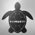 Turtle Monogram - Steel Sign