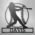 Home Run Monogram - Metal Sign