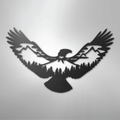Eagle Scene Metal Art