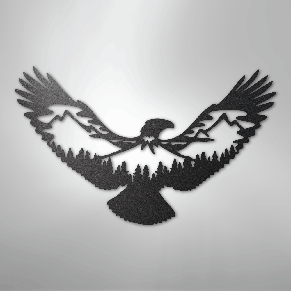 Eagle Scene Metal Art