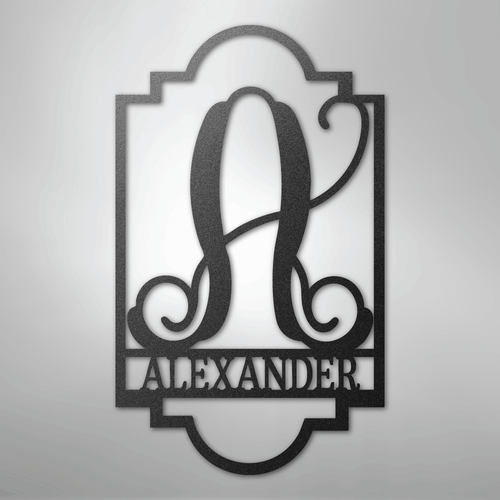 Regal Monogram - Steel Sign