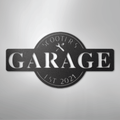 Garage Monogram - Metal Sign