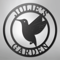 Humming Bird Monogram - Steel Sign