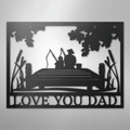 Fishing Buddies  Monogram - Steel Sign