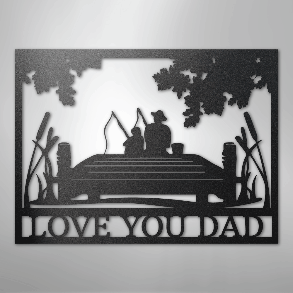 Fishing Buddies  Monogram - Steel Sign