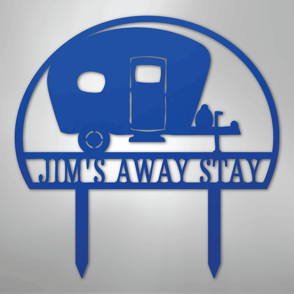 Camper Yard Monogram - Steel Sign