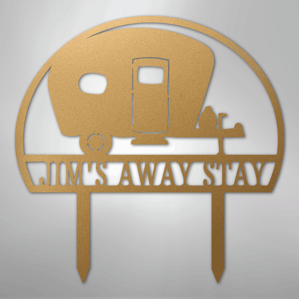 Camper Yard Monogram - Steel Sign