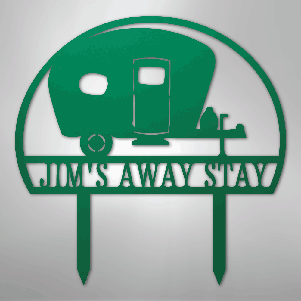 Camper Yard Monogram - Steel Sign