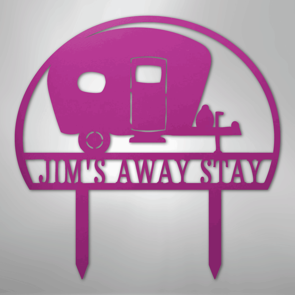 Camper Yard Monogram - Steel Sign
